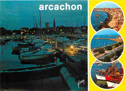 33 - Arcachon - Multivues - Bateaux - Bassin D'Arcachon - CPM - Voir Scans Recto-Verso - Arcachon