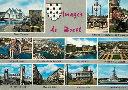 29 - Brest - Multivues - Bateaux - Flamme Postale - Voir Scans Recto Verso  - Brest