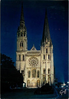 28 - Chartres - Cathédrale Notre Dame - Vue De Nuit - CPM - Voir Scans Recto-Verso - Chartres