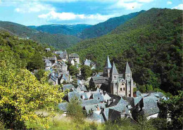 12 - Conques En Rouergue - Vue Générale - Le Village Dominé Par La Basilique Ste Foy - CPM - Voir Scans Recto-Verso - Sonstige & Ohne Zuordnung