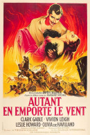 Cinema - Autant En Emporte Le Vent - Clark Gable - Vivien Leigh - Illustration Vintage - Affiche De Film - CPM - Carte N - Posters Op Kaarten