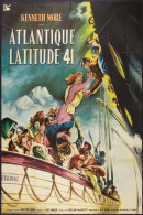 Cinema - Atlantique Latitude 41 - Kenneth More - Illustration Vintage - Affiche De Film - CPM - Carte Neuve - Voir Scans - Posters Op Kaarten