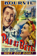 Cinema - Pas Si Bête - Bourvil - Illustration Vintage - Affiche De Film - CPM - Carte Neuve - Voir Scans Recto-Verso - Plakate Auf Karten