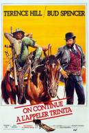 Cinema - On Continue à L'appeler Trinita - Terence Hill - Bud Spencer - Chevaux - Illustration Vintage - Affiche De Film - Posters On Cards