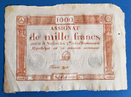 SUPERBE  ASSIGNAT DE 1000 FRANCS - 18 NIVOSE AN 3 (7 Janvier 1795) - Série 1650 Et Numéro 307 - REVOLUTION - RARE - Assignats
