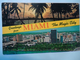 MAIAMI   POSTCARDS  ΤHE MAGIC CITY STAMPS - Autres & Non Classés