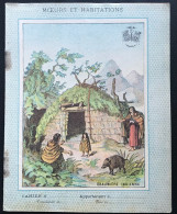 Protege Cahier XIXe - Moeurs Et Habitations - CHAUMIERE INDIENNE - Book Covers
