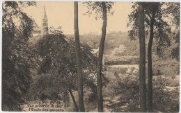 CPA CARTE POSTALE BELGIQUE HOUDENG-AIMERIES CHARBONNAGE DU BOIS-DU-LUC VUE PRISE DE LA COUR DE L' ECOLE DES GARCONS 1929 - Other & Unclassified