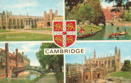 ROYAUME UNI - Angleterre - Cambridge - Multivues - Trinity College - The Backs - Queens College - Carte Postale - Cambridge