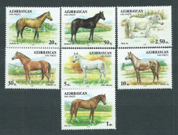 Azerbaijan - Correo Yvert 87/93 ** Mnh  Caballos - Azerbaïdjan