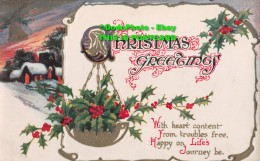 R353662 Christmas Greetings. With Heart Content From Troubles Free. F. W. Woolwo - Monde