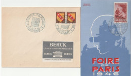Exposition Philatélique, Baccarat, Foire De Paris, Arcachon + 1er Jour Journée Du Timbre Annecy. Collection BERCK. - Covers & Documents
