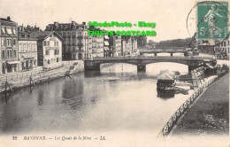 R353680 Bayonne. Les Quais De La Nive. LL. 22. 1912 - Monde