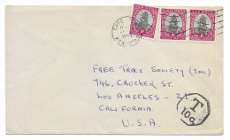 SA 1963, Taxed Letter To California (SN 3061) - Brieven En Documenten