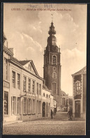 AK Leuze-en-Hainaut, Hotel De Ville Et L`Eglise Saint-Pierre  - Leuze-en-Hainaut