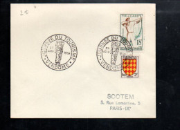 JOURNEE DU TOURISME à VENDOME LOIR ET CHER 1958 - Commemorative Postmarks