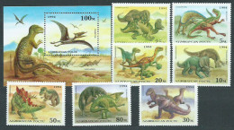 Azerbaijan - Correo Yvert 156/62+Hb 9 ** Mnh  Dinosaurios - Aserbaidschan