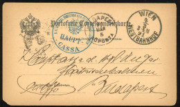 1891 Interesting Postcard To Budapest - Lettres & Documents