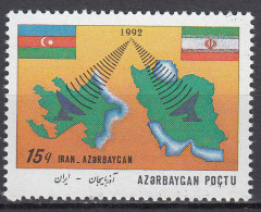 Azerbaijan - Correo Yvert 115A ** Mnh Banderas - Azerbaïjan