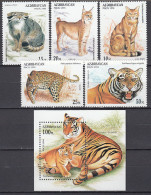 Azerbaijan - Correo Yvert 187/91+ Hoja 11 ** Mnh Fauna - Felinos - Aserbaidschan