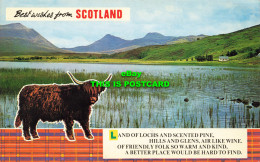 R569305 Best Wishes From Scotland. Land Of Lochs And Scented Pine. Hills And Gle - World