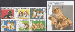 Azerbaijan - Correo Yvert 261/66+ Hoja 20 ** Mnh Fauna - Perros - Azerbaïdjan