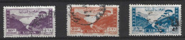 LIBAN. PA 20 & PA 22-3 De 1947-9 Oblitérés. Voiture Sur La Route De La Baie De Djounié. - Liban