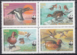 Azerbaijan - Correo Yvert 395/98 ** Mnh WWF - Fauna - Aves - Azerbaïdjan