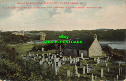 R568953 Menai Bridge From Church In Parish. Grosvenor Series. W. A. And S. S. 19 - Welt