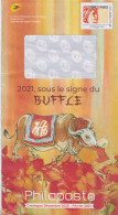 Enveloppe Entier International 250g Catalogue Phil@poste Sous Le Signe Du Buffle Signe Chinois Du Zodiac Agrément 298700 - Pseudo-entiers Officiels