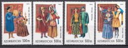 Azerbaijan - Correo Yvert 502/5 ** Mnh Trajes Regionales - Azerbaïjan