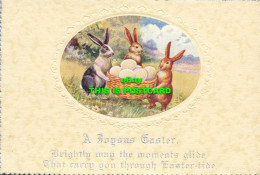 R569336 A Joyous Easter. Brightly May The Moments Glide. Greeting Card - Welt