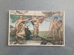 Il Peccato Originale Michelangelo Roma Carte Postale Postcard - Peintures & Tableaux