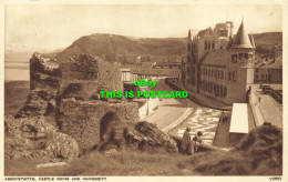 R569015 Aberystwyth. Castle Ruins And University. V2953. Photochrom. 1953 - Mundo