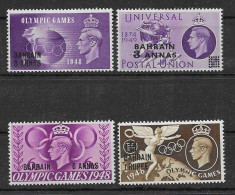 Bahrain 1948, Olympic Set (SN 3062) - Bahreïn (...-1965)