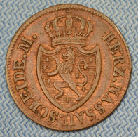 Nassau • 1/4 Kreuzer 1818 L  • High Grade • Wilhelm • Var. 7 • German States • [24-819] - Piccole Monete & Altre Suddivisioni