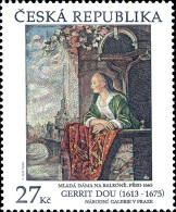 899 Czech Republic Gerrit Dou - Young Woman On A Balcony -joint Issue Czech-Liechtenstein Stamp 2016 - Ungebraucht