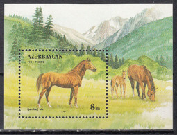 Azerbaijan - Hojas Yvert 1 ** Mnh Fauna Caballos - Azerbaijan