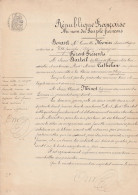VP 2 FEUILLES - 1885 - VILLEFRANCHE - TAILLEUR DE PIERRE A GLEZE - VIGNERON A LIMAS - Manuskripte