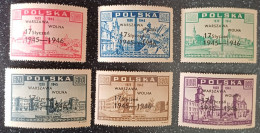 1946. First Anniv. Of Liberation Of Warsaw. Overprinted And Perforated. M.N.H. - Ongebruikt