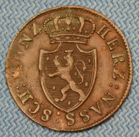 Nassau • 1/4 Kreuzer 1819 L  • Wilhelm •  Coin Alignment Var. 4 • German States • [24-821] - Monedas Pequeñas & Otras Subdivisiones