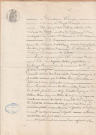 VP 2 FEUILLES - 1878 - VILLETTE - CHALAMONT - DE LA BATIE AU CHATEAU DE RICHEMONT - BOULANGER A PRIAY - Manuscripts