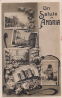 Puglia  -  Bari   -  Andria   -  Un Saluto Da Andria  -  5 Vedute  - F. Piccolo  -  Viagg  - Molto Bella - Andria