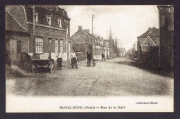 CPA 59 - BOESCHEPE - RUE DE LA GARE - Other & Unclassified