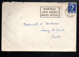 OBLITERATION MECANIQUE CENTRE HORLOGER DE MORTEAU DOUBS 1958 - Mechanical Postmarks (Other)