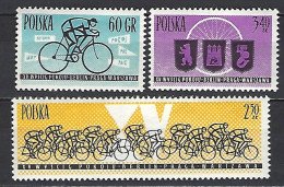 Pologne-Polska Yv 1166/8, 15e Tour  Cycliste De La Paix  ** - Cyclisme