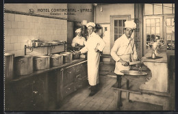 AK Ypres, Hotel Continental, Cuisine  - Andere & Zonder Classificatie