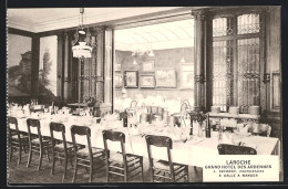 AK Laroche, Grand Hotel Des Ardennes, Salle A Manger  - Altri & Non Classificati