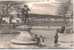 FR66 PORT VENDRES - Fau 4 - Place Castellane - Statue Enfants Tonneaux De Vin Pinard - Animée - Belle - Port Vendres