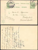 Luxembourg Echternach 5c Postal Stationery Card Mailed To Germany 1914 - 1907-24 Wapenschild